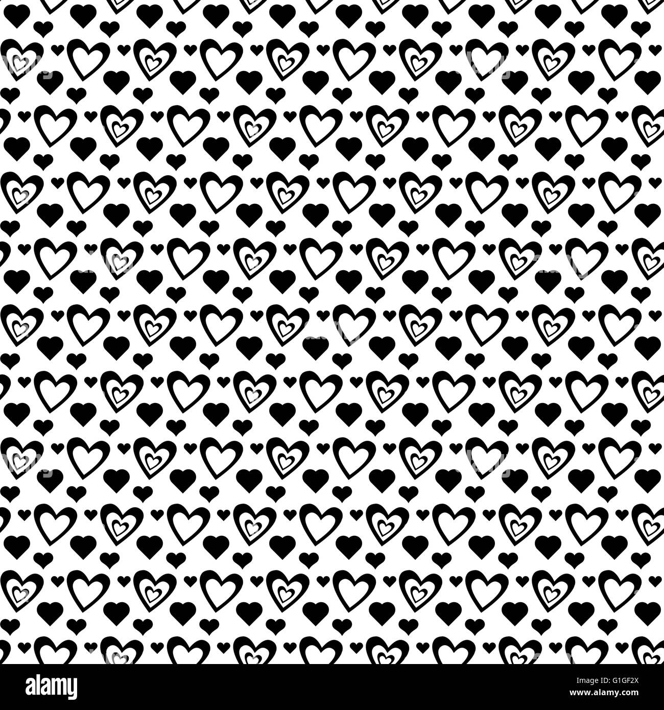 Background of seamless hearts pattern Stock Photo - Alamy