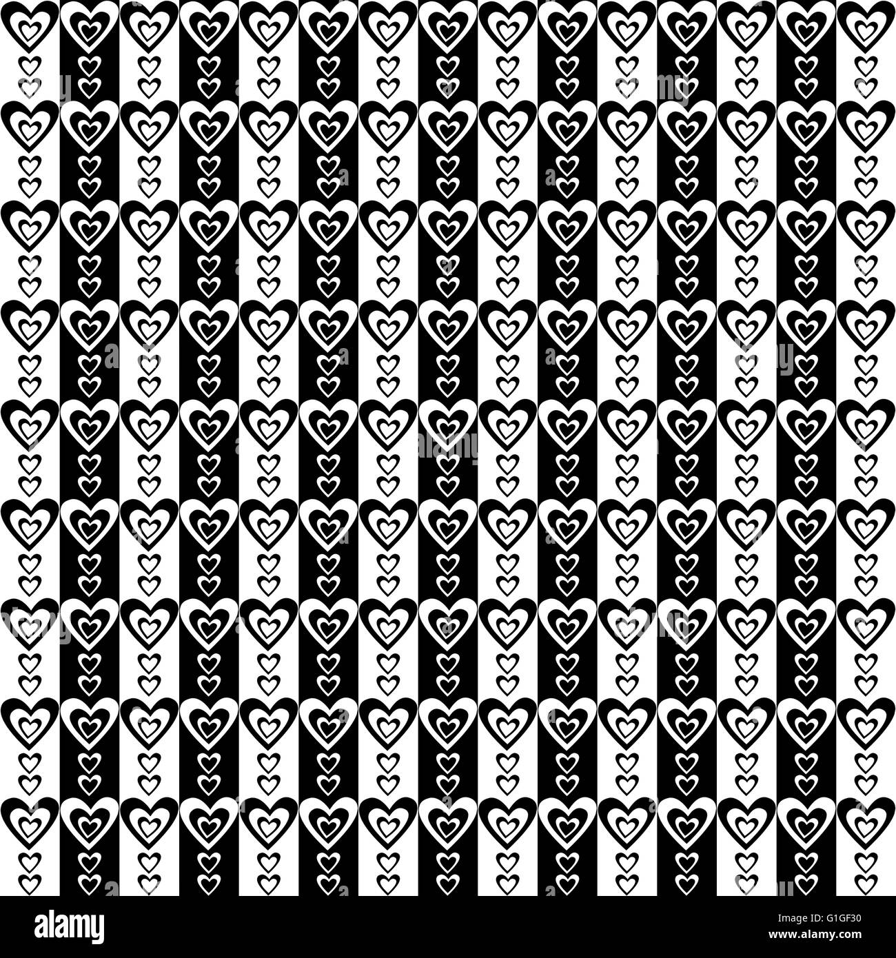 Background of seamless hearts pattern Stock Photo - Alamy