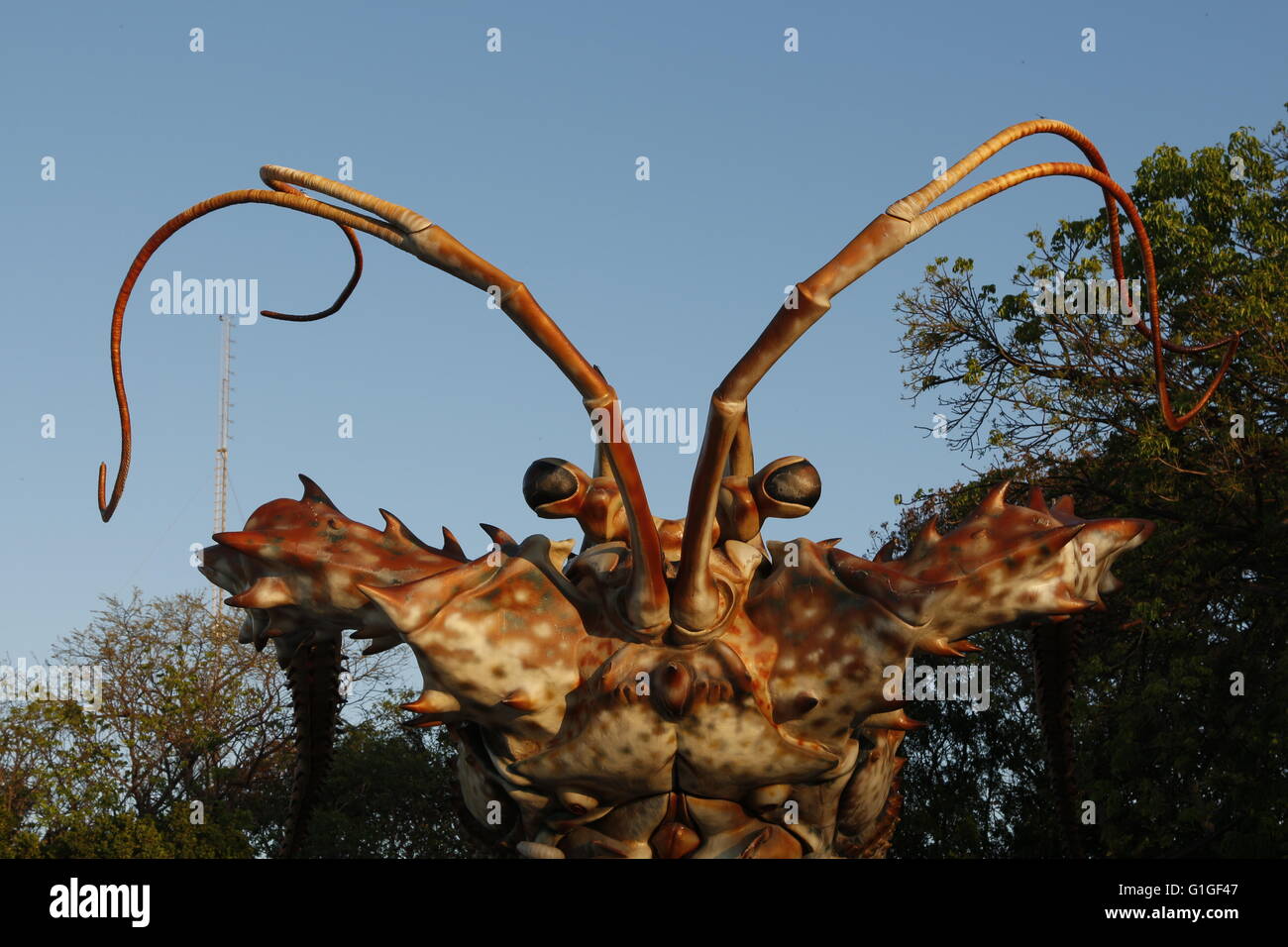 The legendary giant Lobster statue in Islamorada, Florida Keys Stock Photo