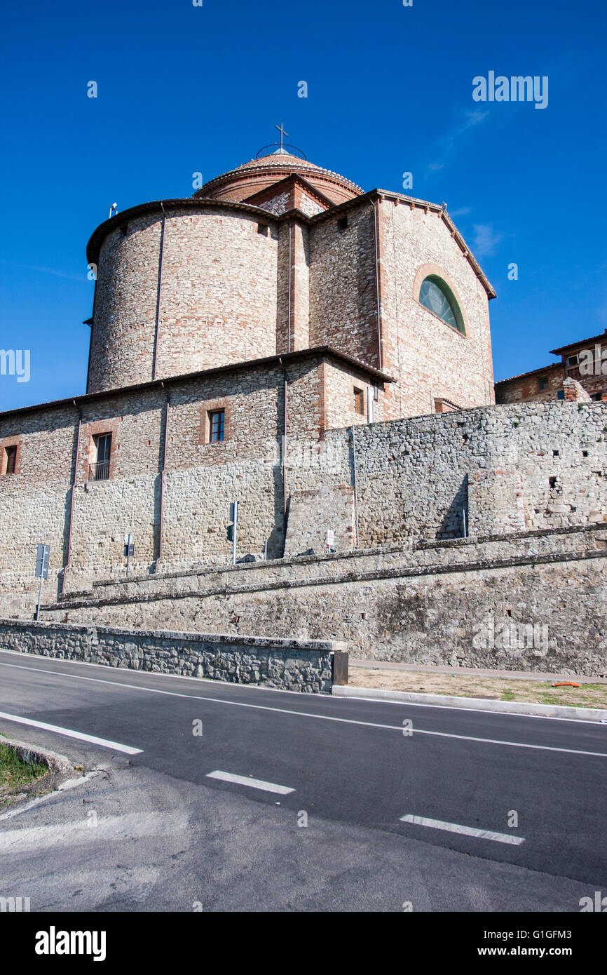 View from outside the wall of the church of "Santa Maria Maddalena" in ...