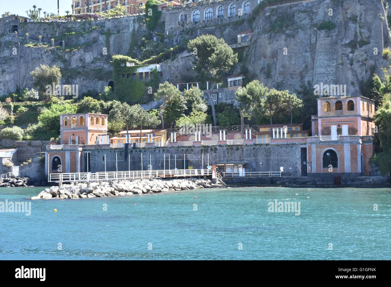 Sorrento Italy ship port with a boat dock Stock Photo Alamy