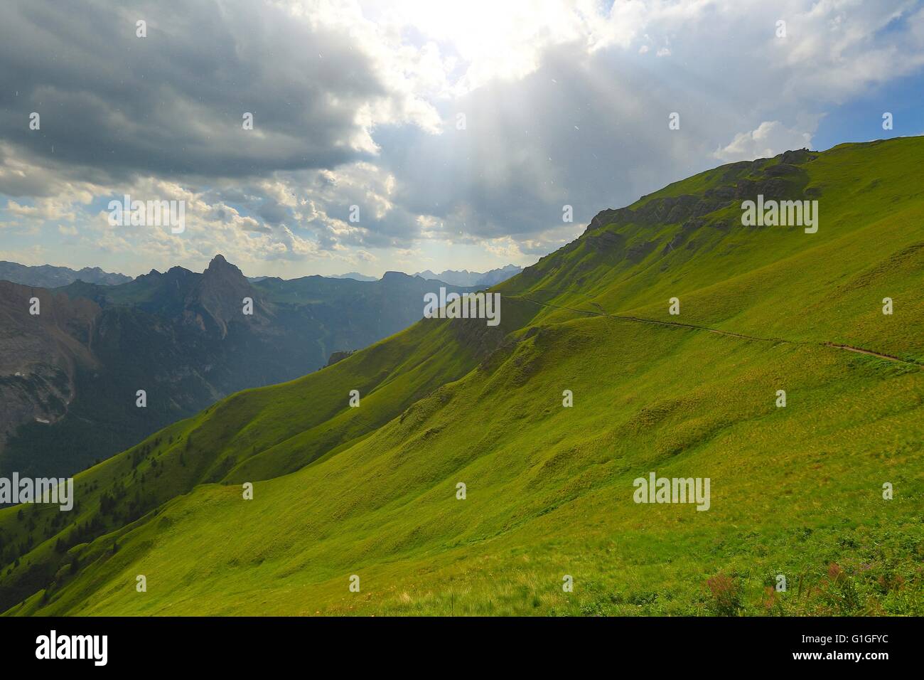 Alpine Summer Landscape Stock Photo