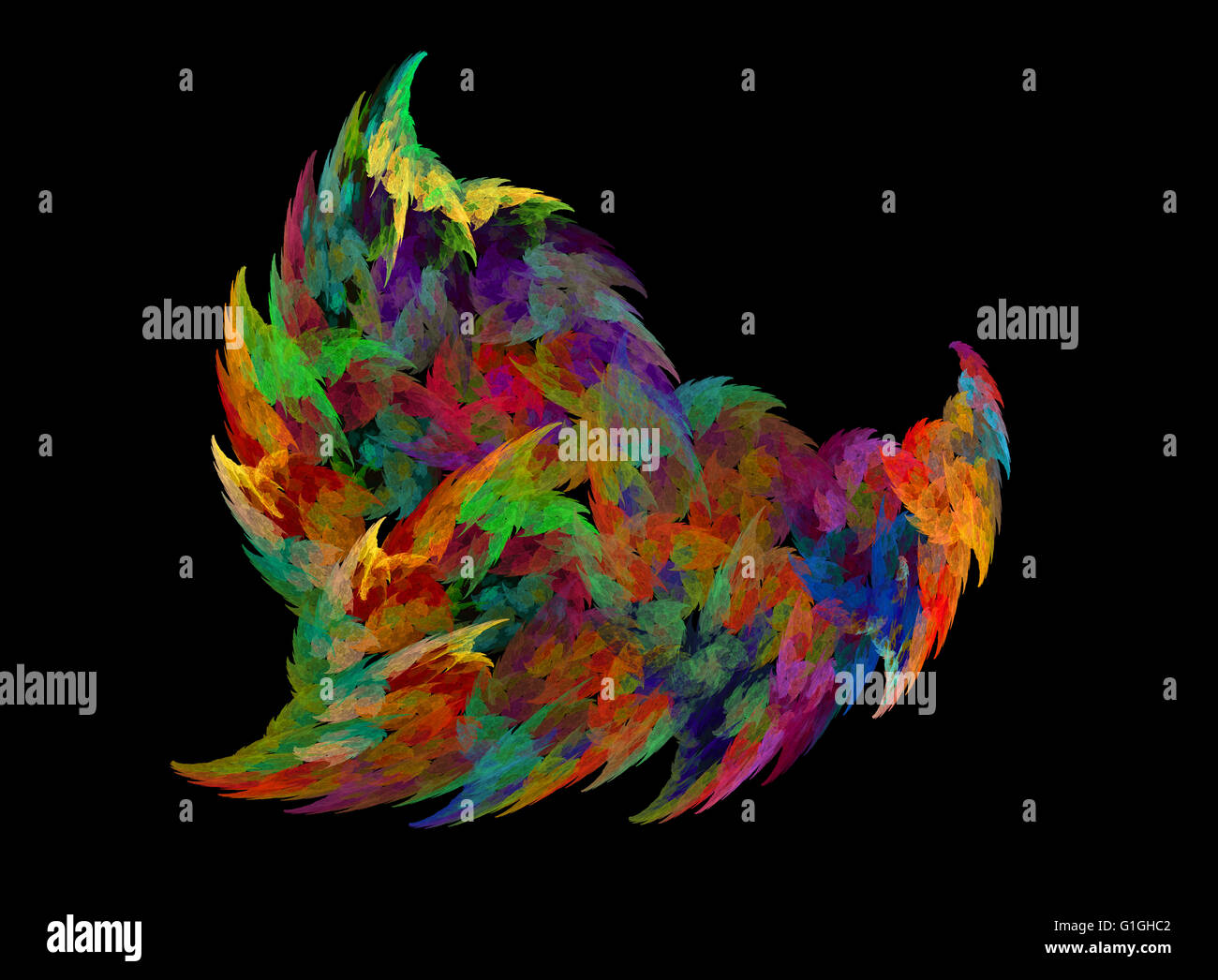 Multi Coloured Leaves. Stock Photo