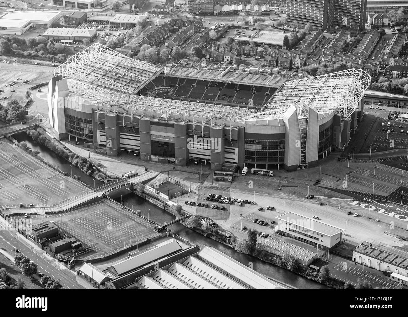 Old trafford Black and White Stock Photos & Images Alamy