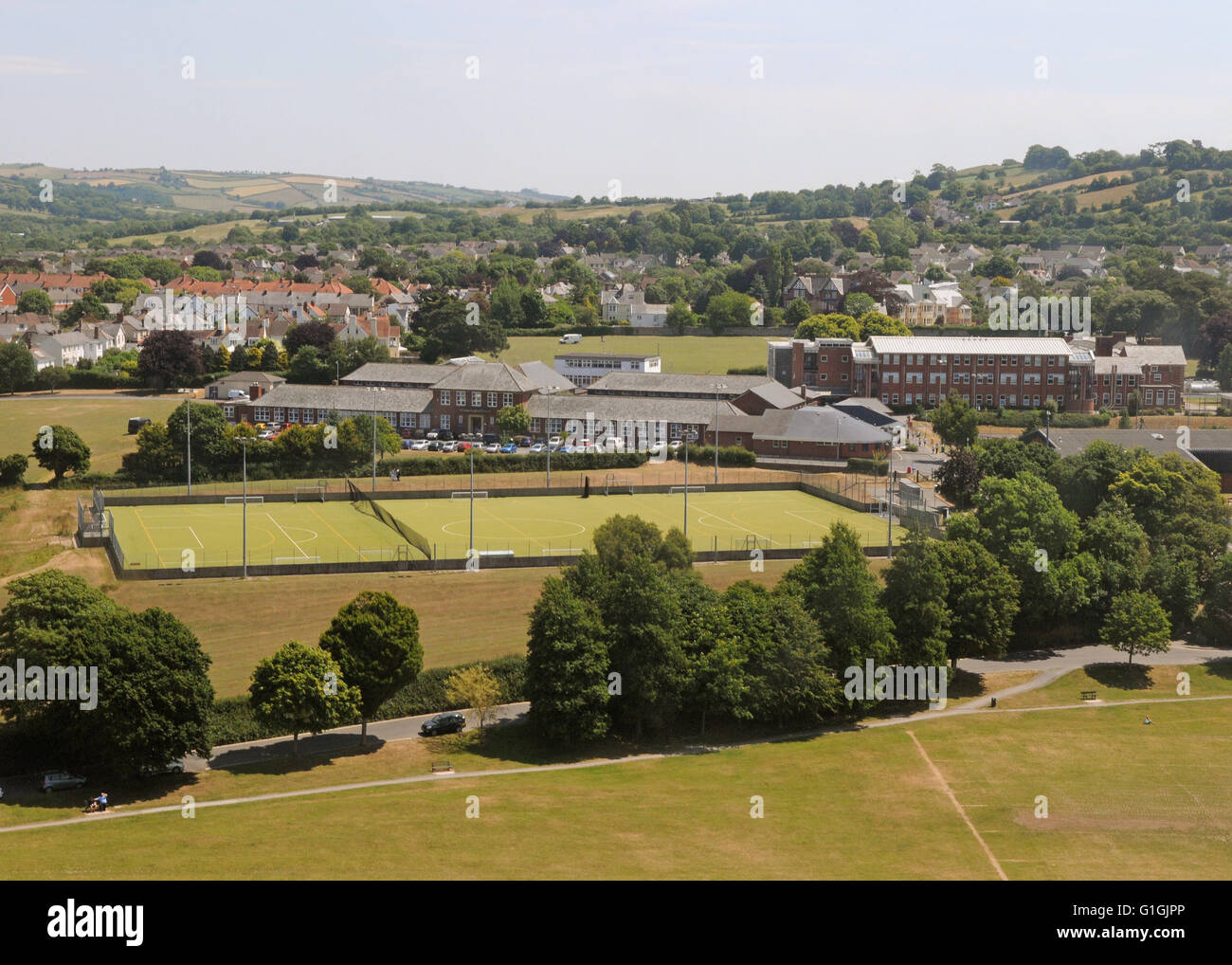 Aerial Views of North Devon Taken from Helicopter Park Community School ...