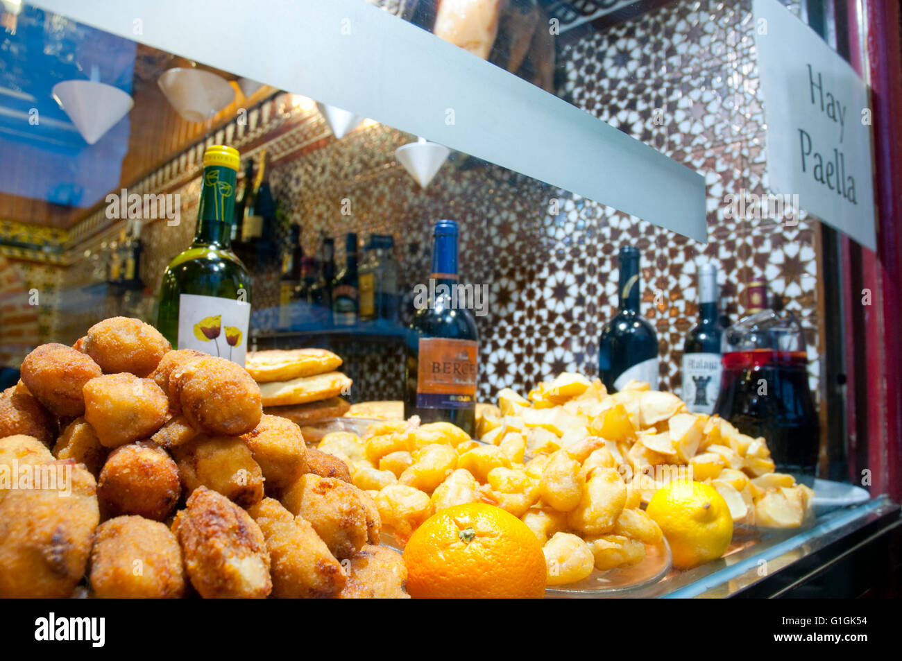 Spanish tapas. Madrid, Spain Stock Photo - Alamy
