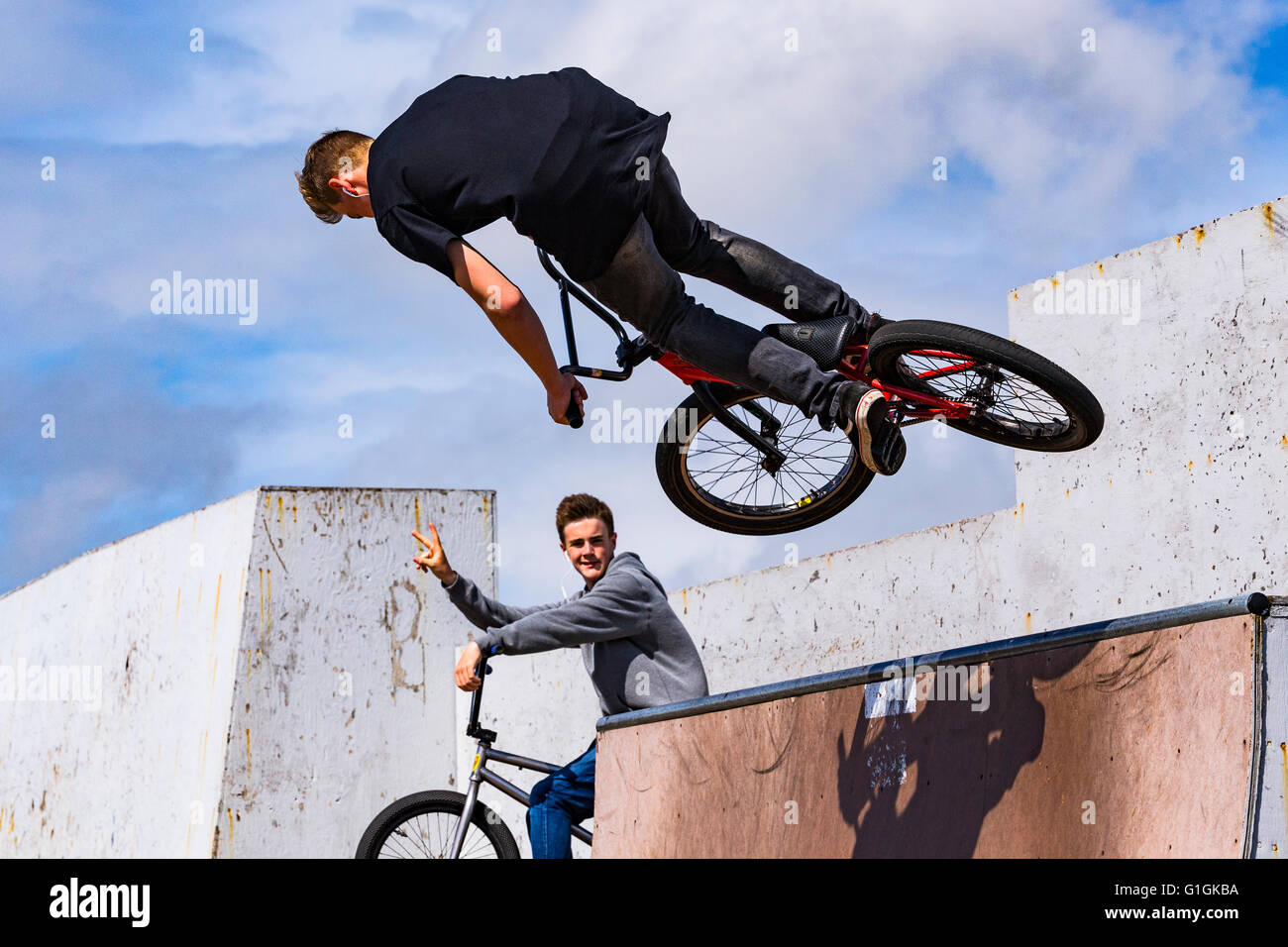 BMX at Sovereign Centre, Eastbourne, East Sussex, England, United Kingdom Stock Photo