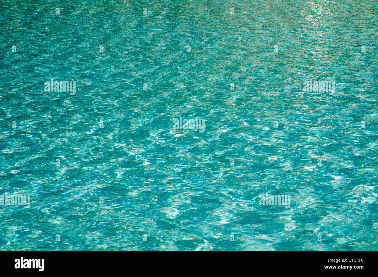 Turquoise blue water. Stock Photo