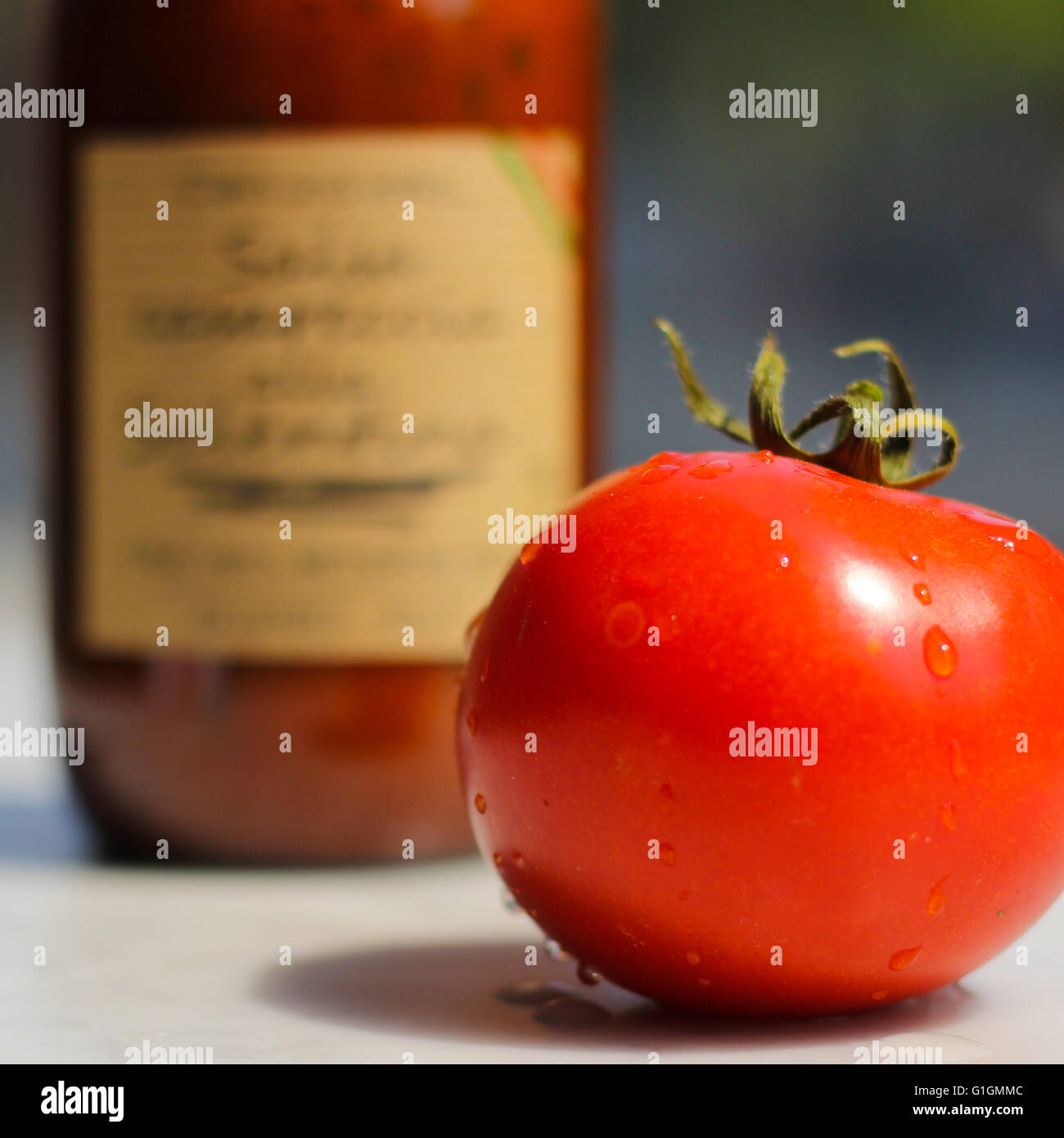 Whole tomato Stock Photo