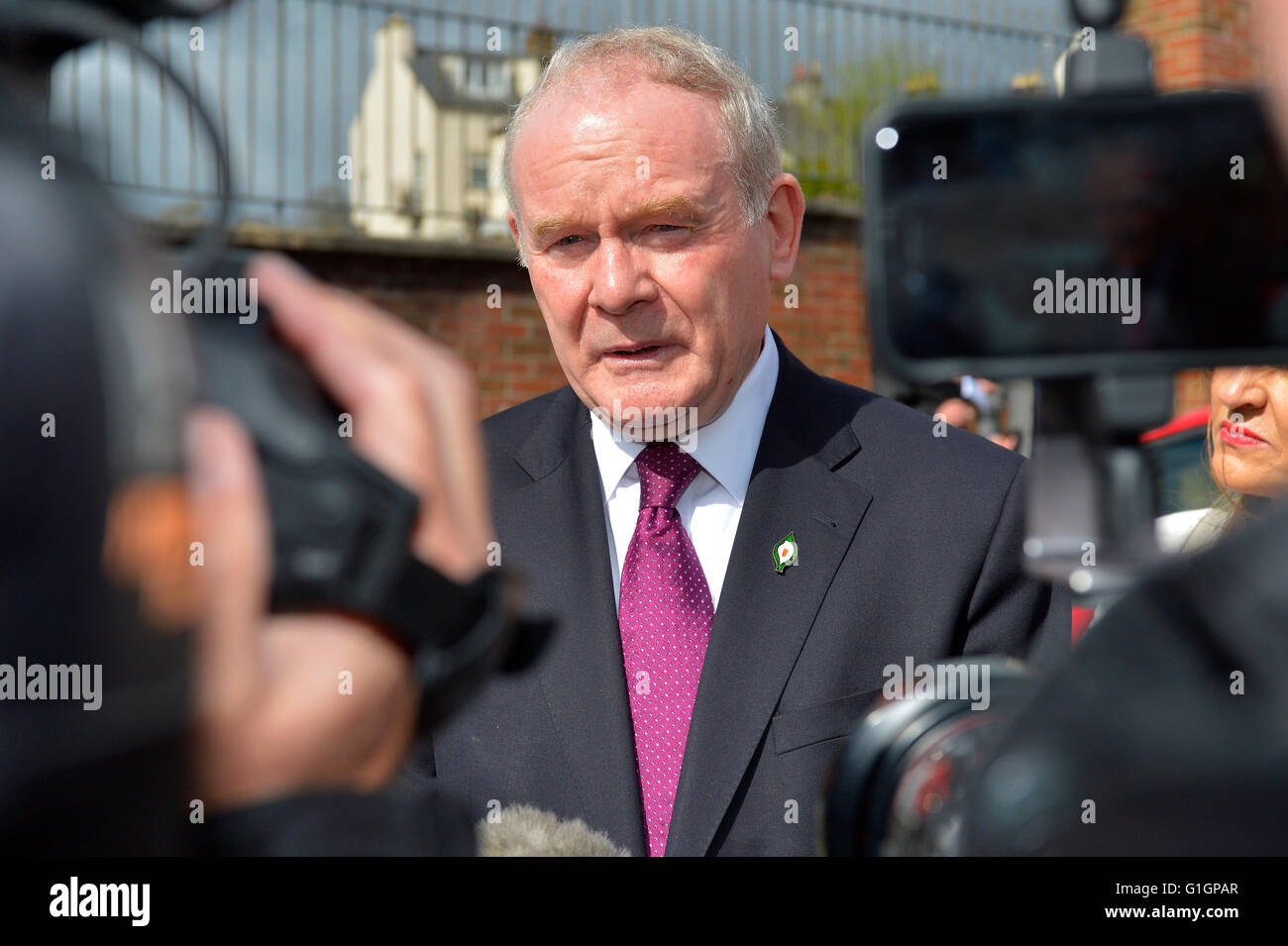 Martin McGuinness Deputy First Minister Northern Ireland Assembly Stormont. Stock Photo