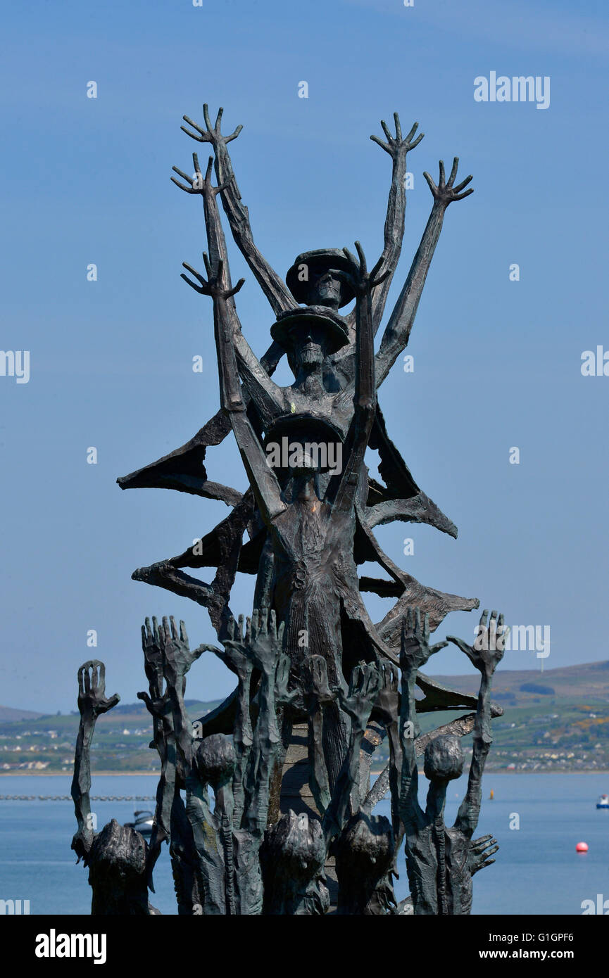 The Flight of the Earls sculpture (crafted by John Behan), Rathmullan