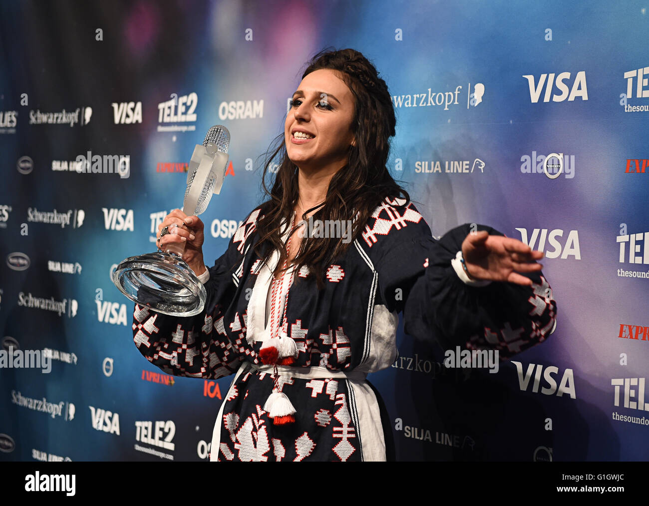 Stockholm Sweden 15th May 2016 Jamala Representing Ukraine With Stockholm Sweden 15th May 2016 Jamala Representing Ukraine With