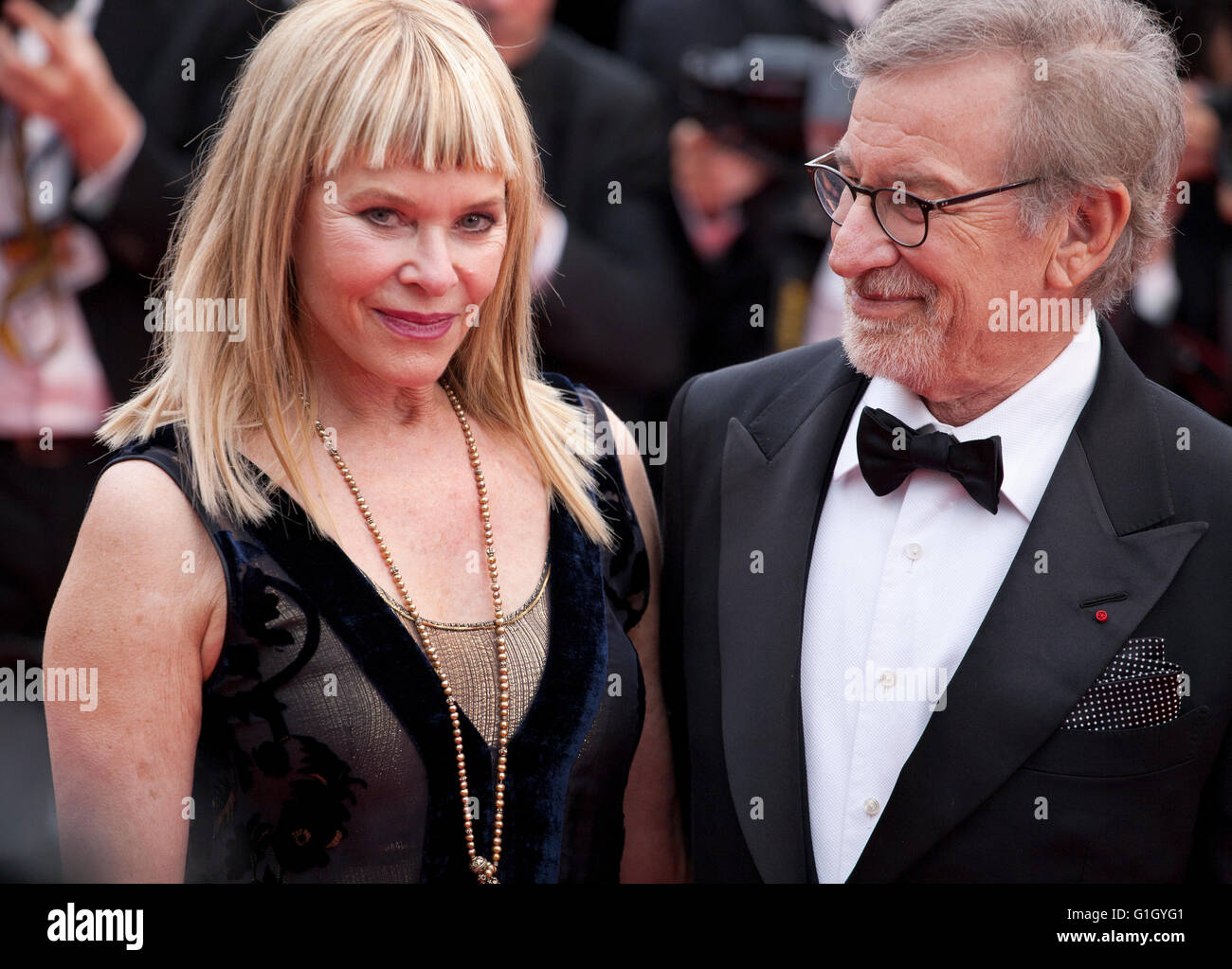 Kate Capshaw and Director Steven Spielberg at the gala screening for the  film The BFG at