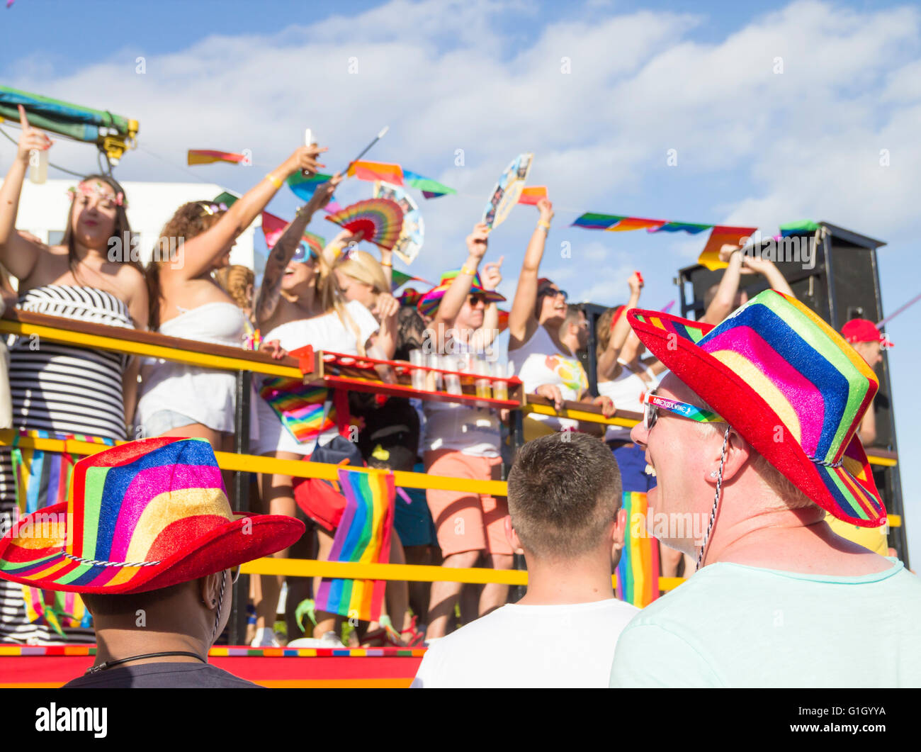 Maspalomas Gay Pride Parade. Maspalomas, Gran Canaria, Canary Islands