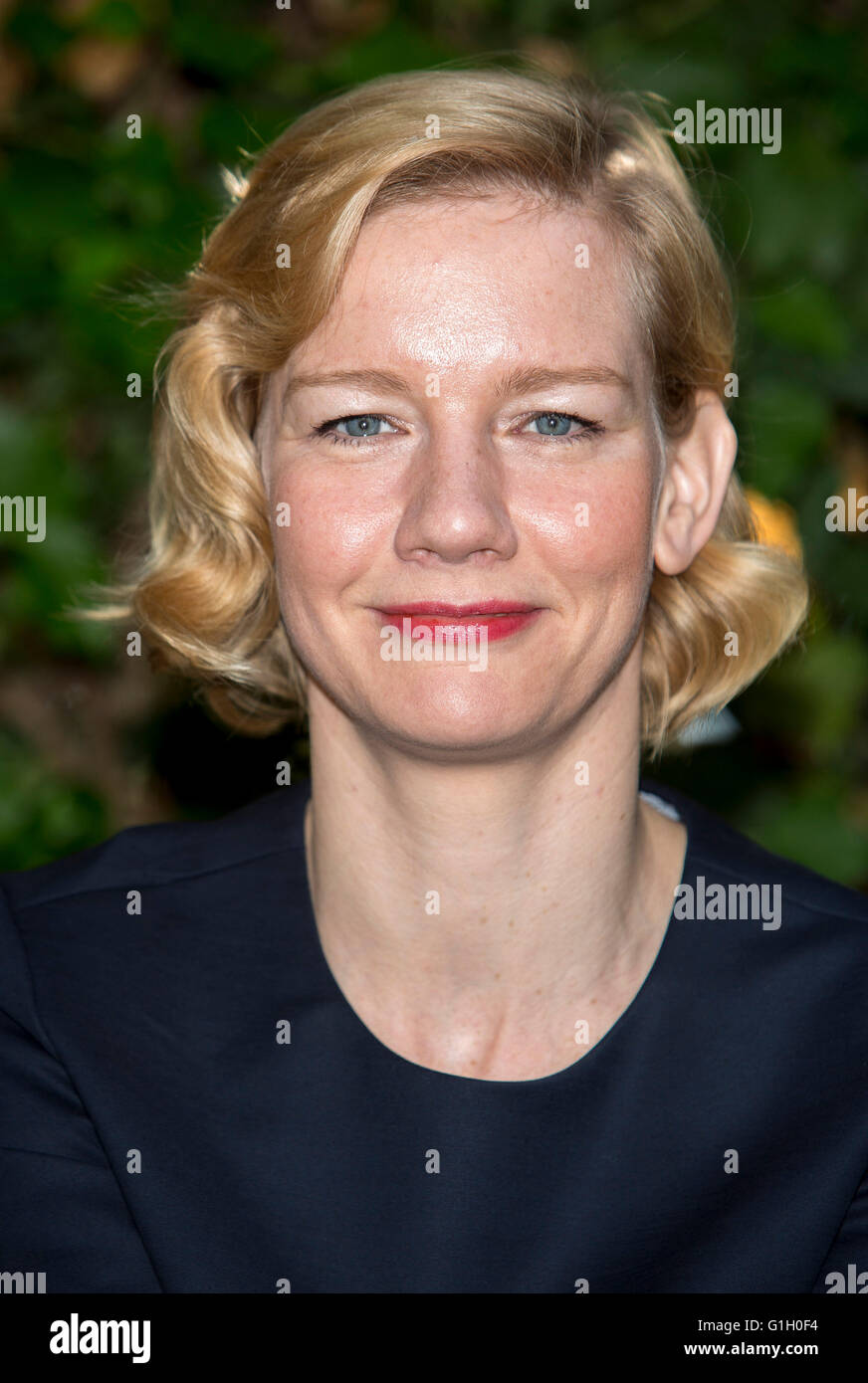 Actress Sandra Huller poses before an interview to promote 'Toni