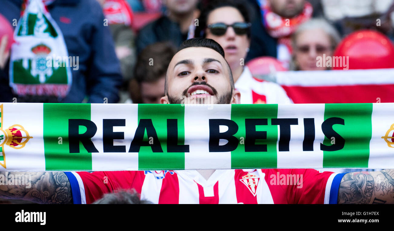 Fanion ancien Football Club Espagne Real Sporting de Gijon