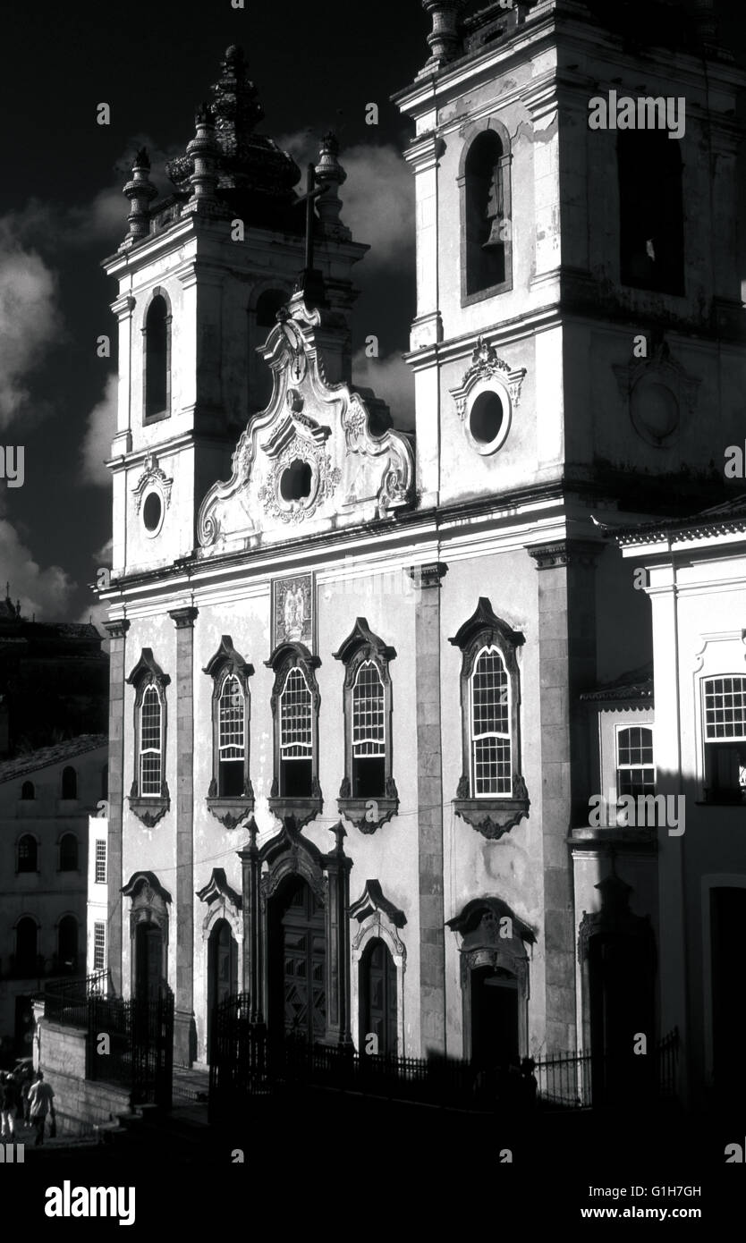 igreja de nosa senhora do rosario dos pretos pelourinho salvador de bahia brazil Stock Photo