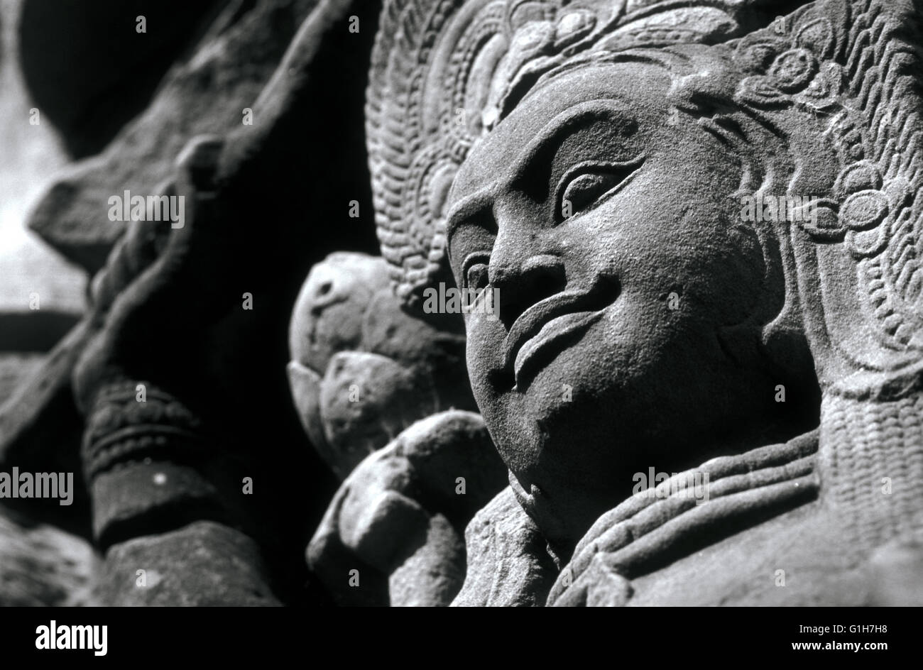 terrace of the leper king, angkor thom cambodia Stock Photo