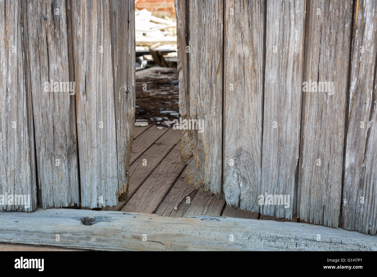 Old wood framed wall in abandoned house Stock Photo Alamy