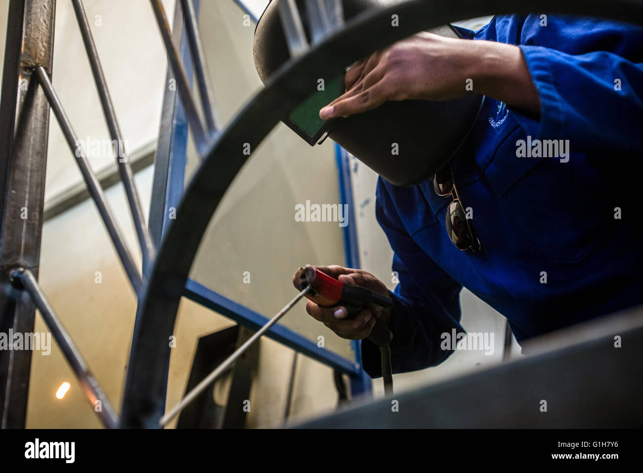 Working process in the of Welding and Fabricating course of
