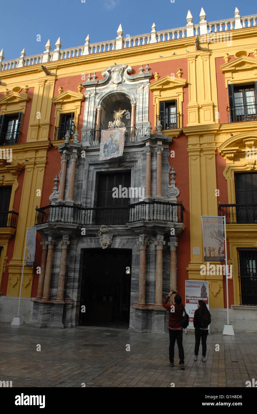 bishop residence Malaga museum Stock Photo