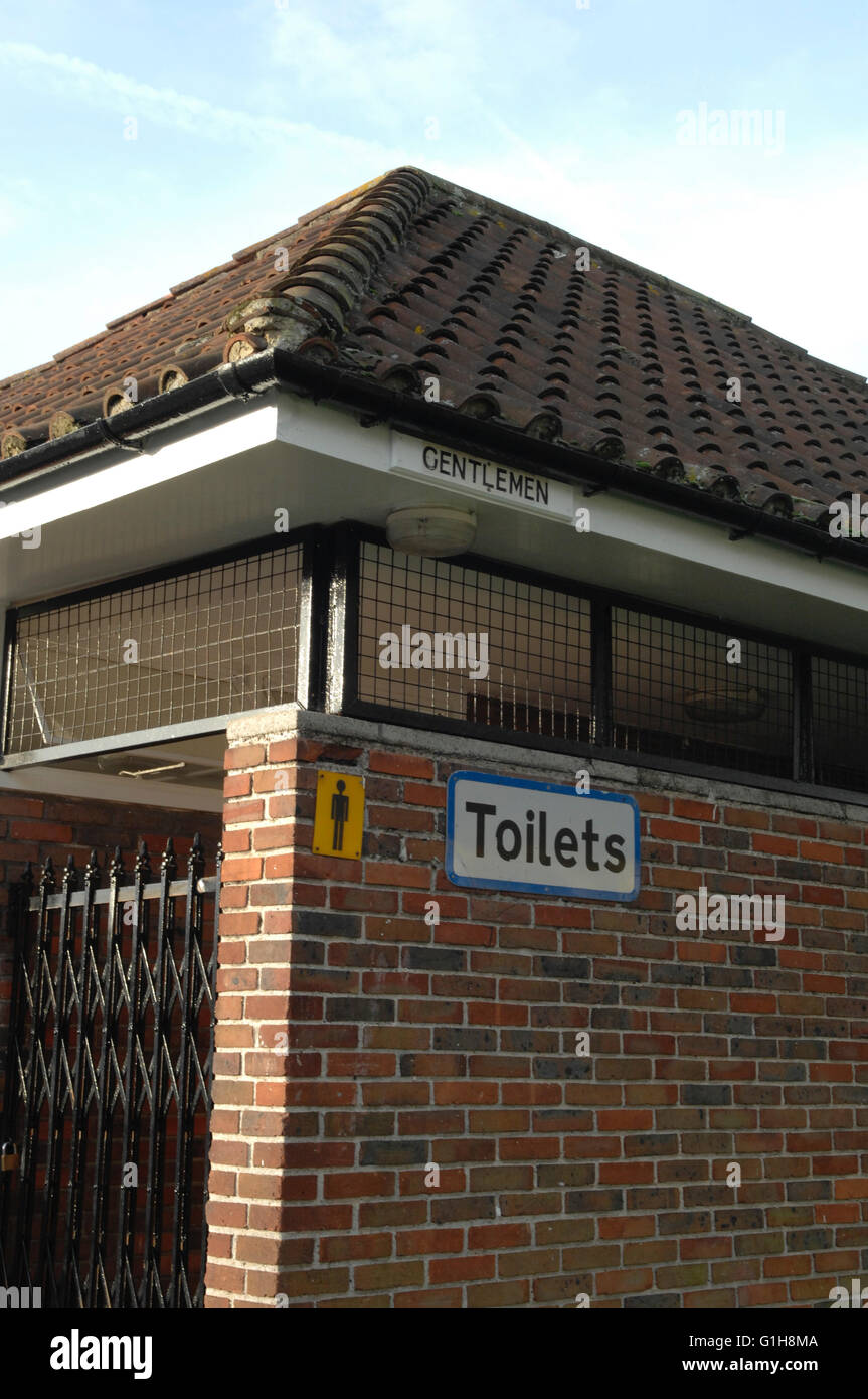 Public toilets in the village of Sandwich Kent UK Stock Photo