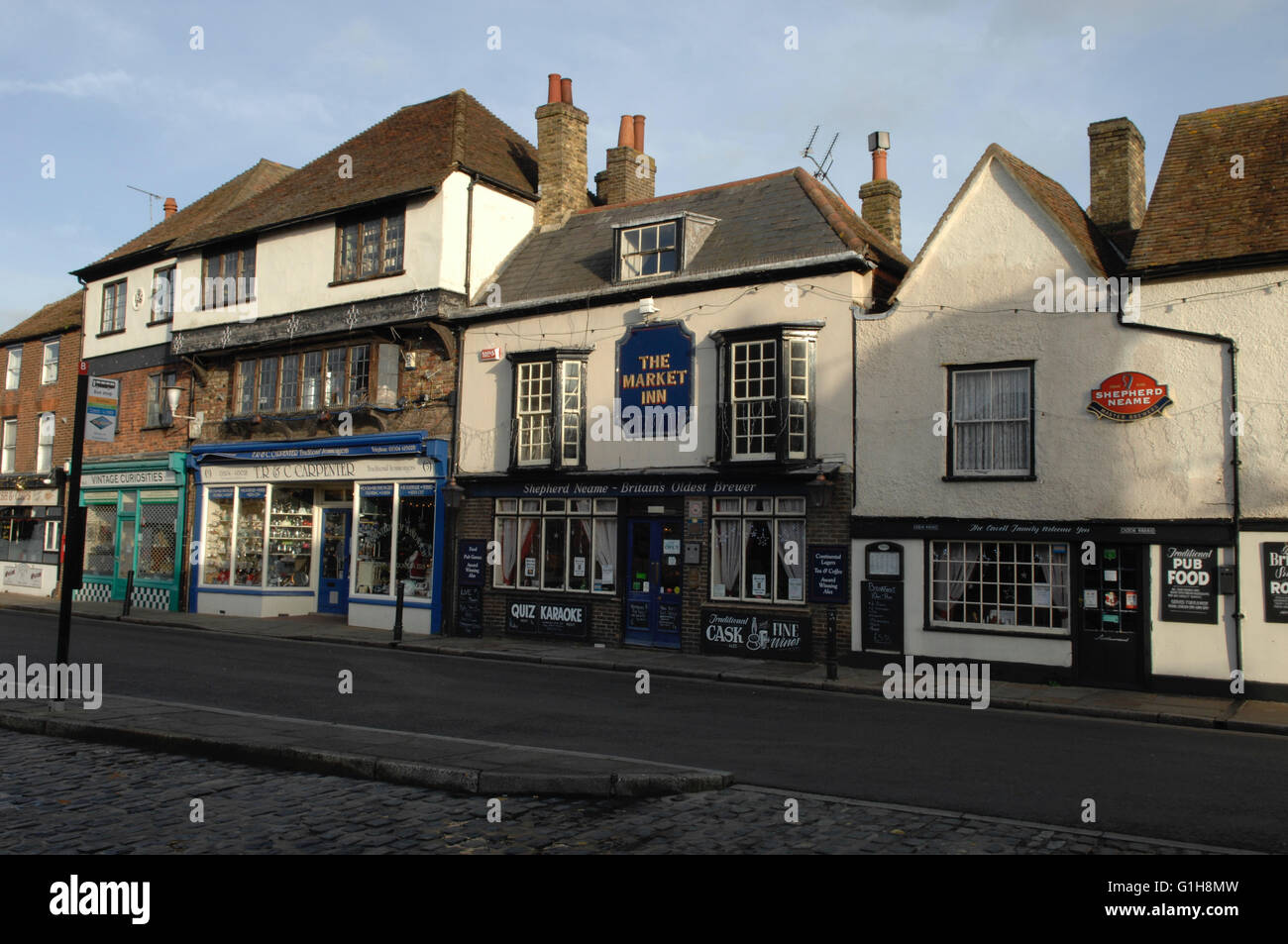 Main Square in town of Sandwich Kent England Stock Photo Alamy