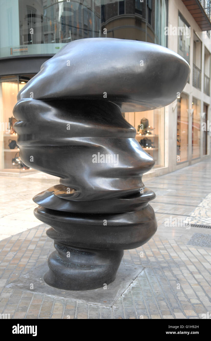 Points of view,Tony Cragg, sculpture,Malaga Stock Photo