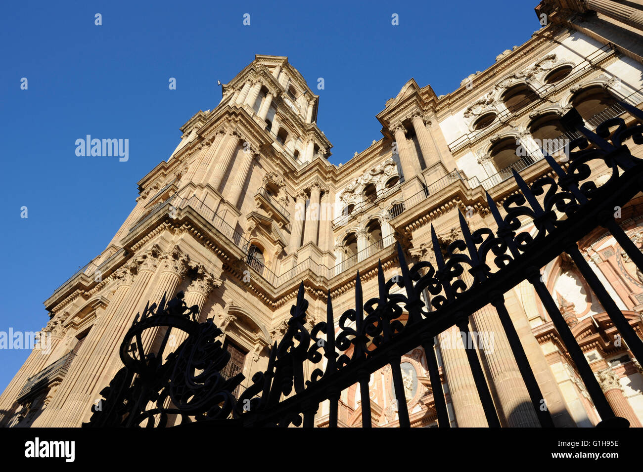 Cathedral of Malaga Spain Stock Photo