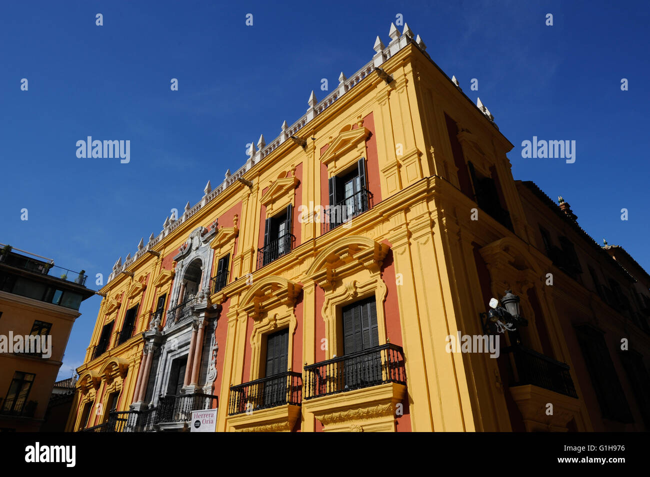 Bishop's Residence in Malaga Centre Stock Photo