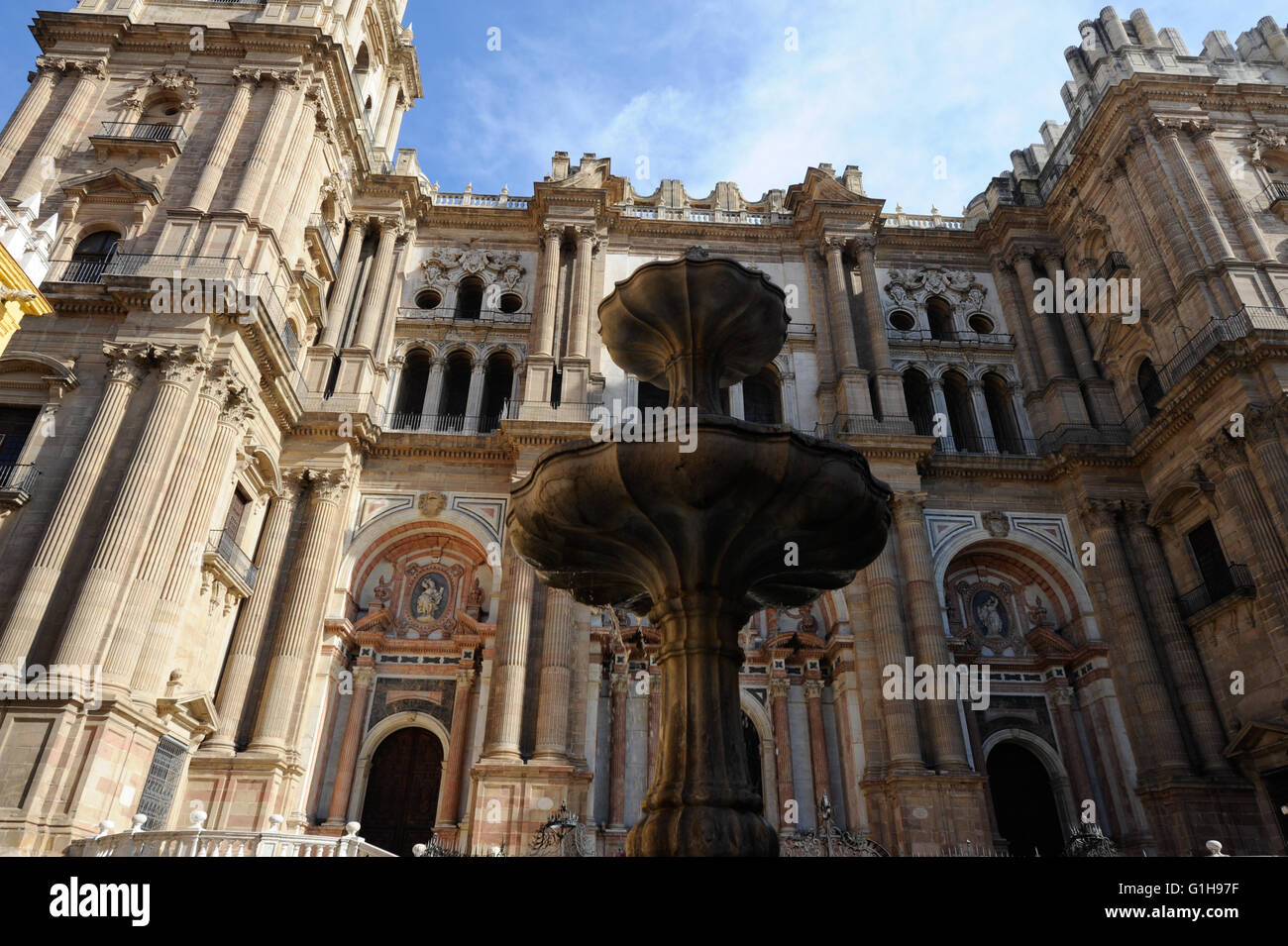 Cathedral, Malaga, the Cathedral of Malaga Stock Photo