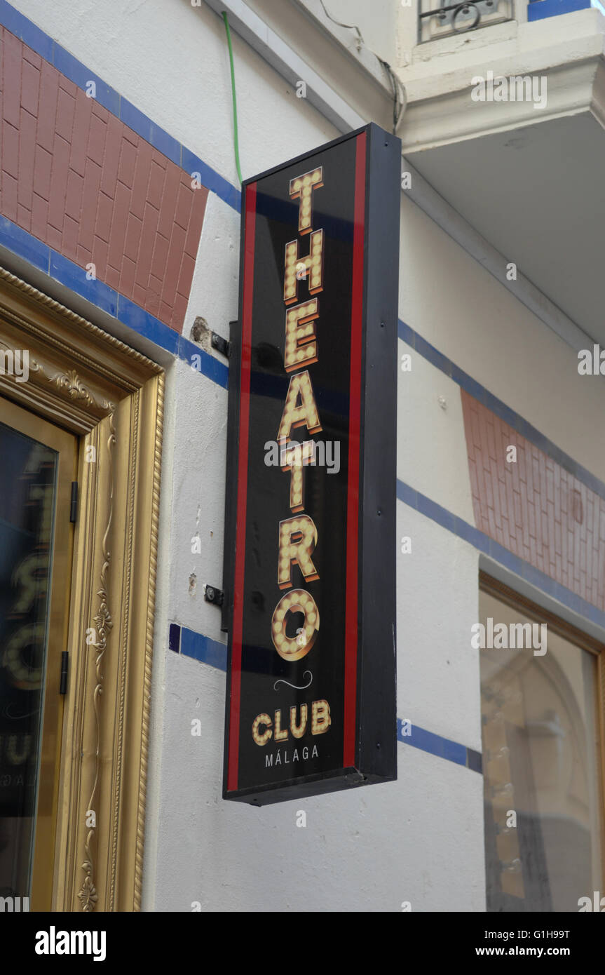 night club, Theatro, Malaga,Spain Stock Photo