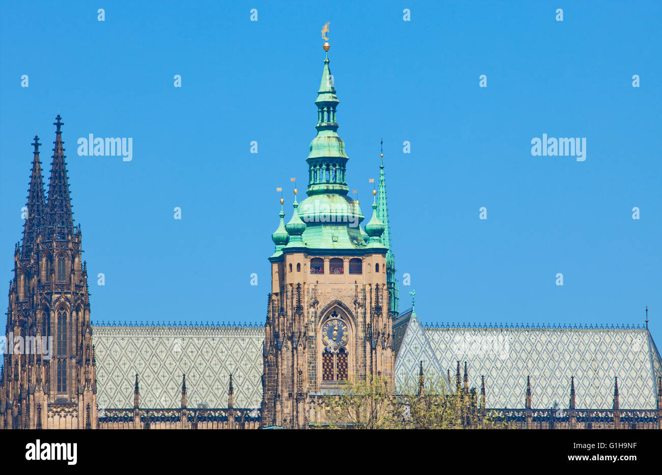 Czech Republic Prague - St. Vitus Cathedral Stock Photo
