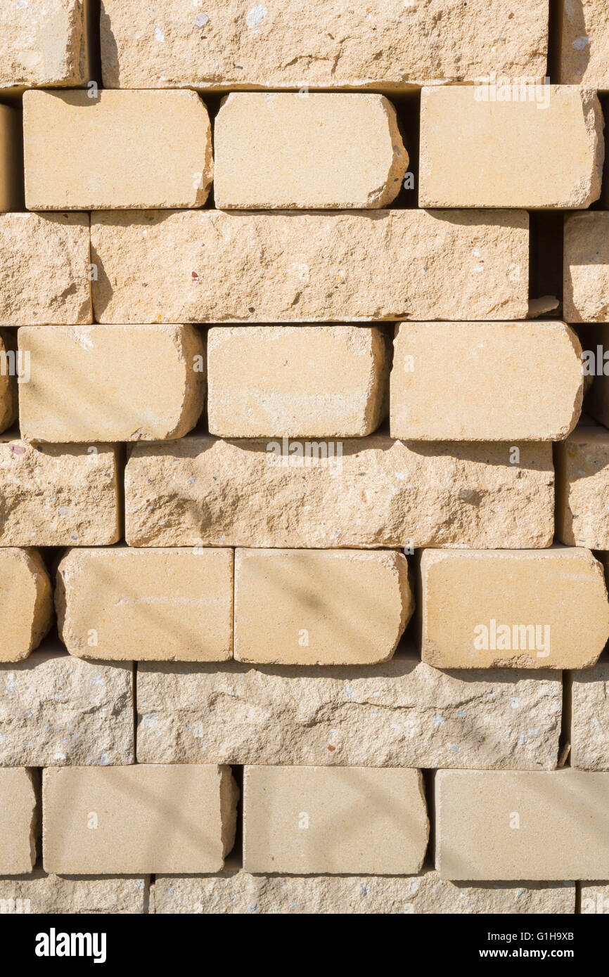 Building material brick for sale on open basis of the building Stock