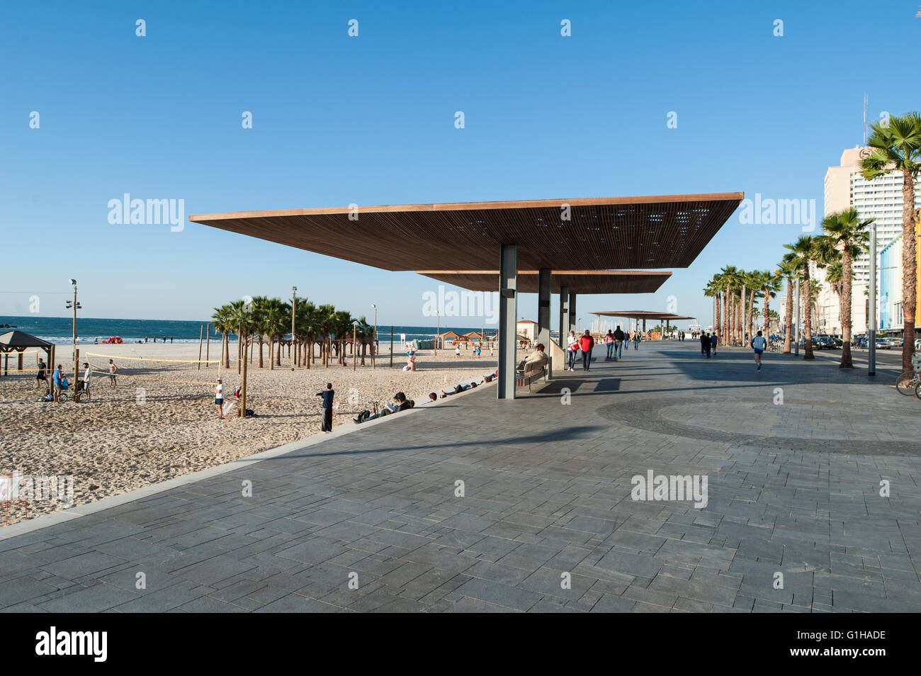 Israel, Tel Aviv, promenade - tayelet Stock Photo