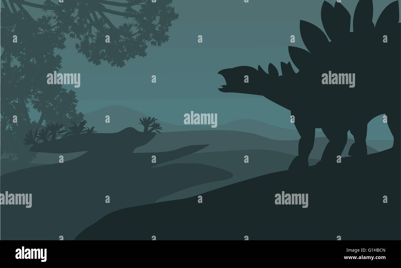 Stegosaurus illustration hi-res stock photography and images - Alamy