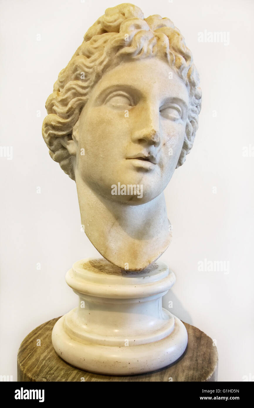 Statue of Apollo. Copy of age of the Roman Empire, museum in Roman Forum, Rome, Italy Stock