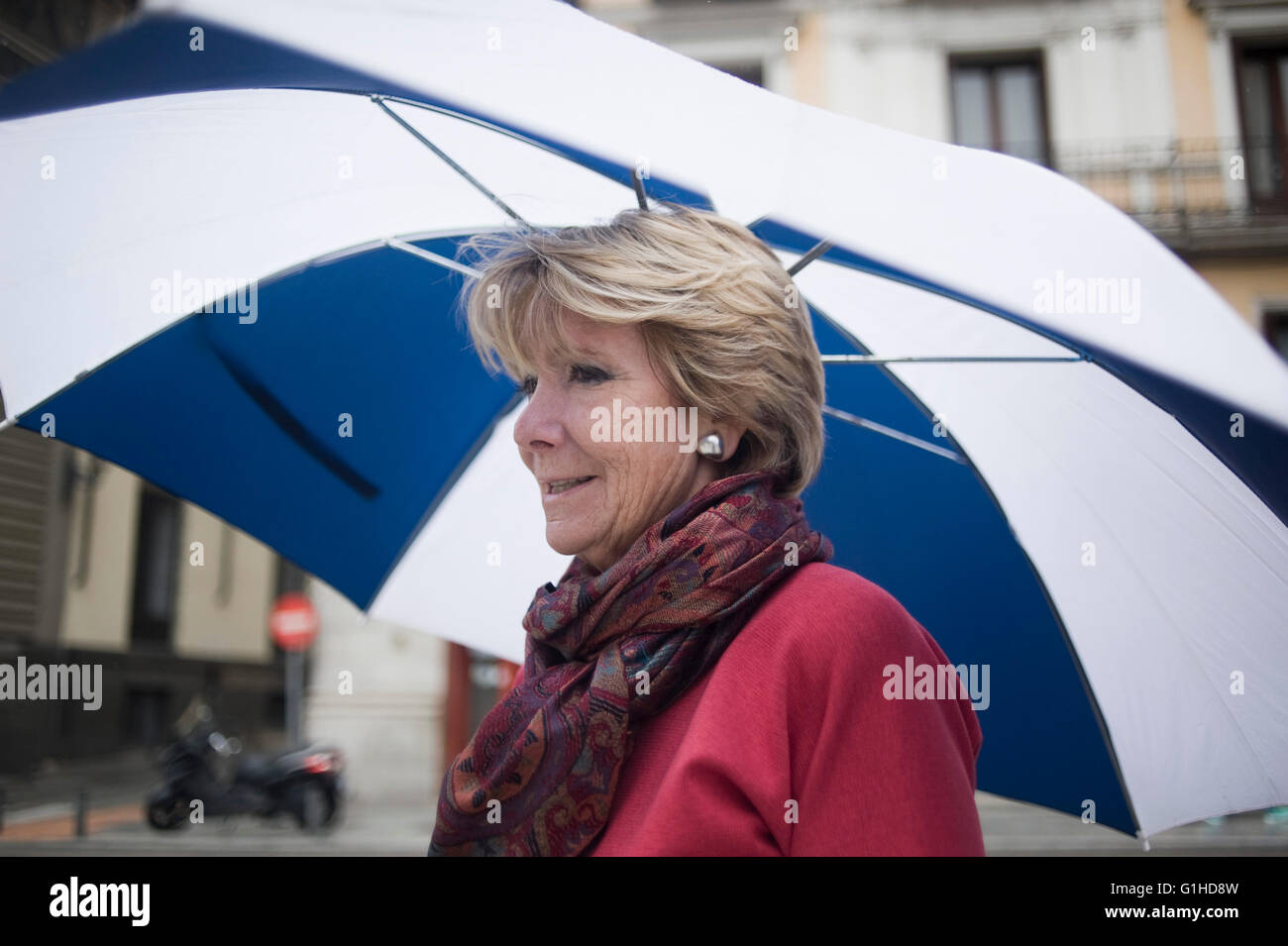 Esperanza Aguirre, Spanish politician from PP (Partido Popular) in Madrid, Spain. Stock Photo