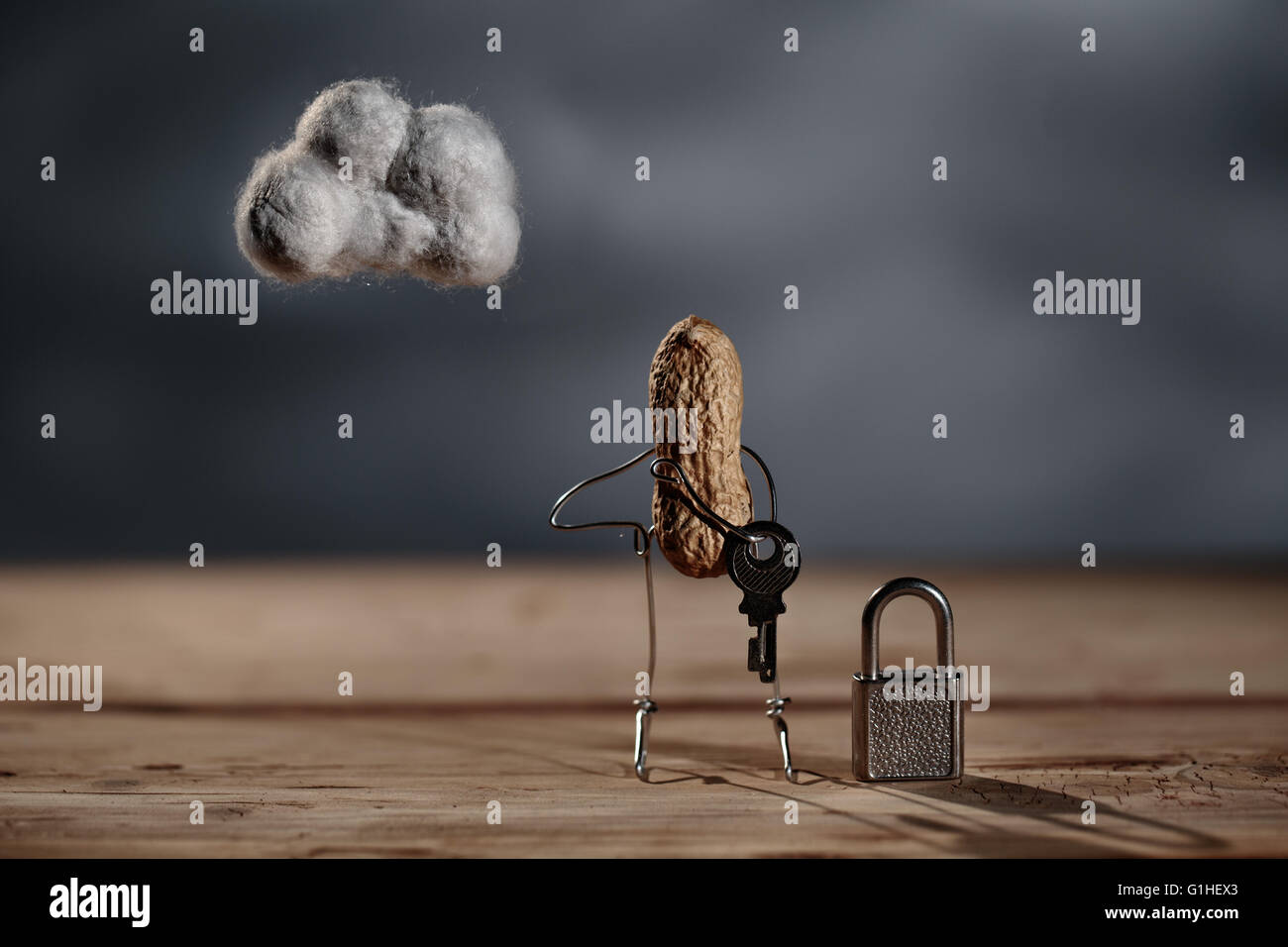 Simple Things - Data and Computer Security in the Cloud Stock Photo