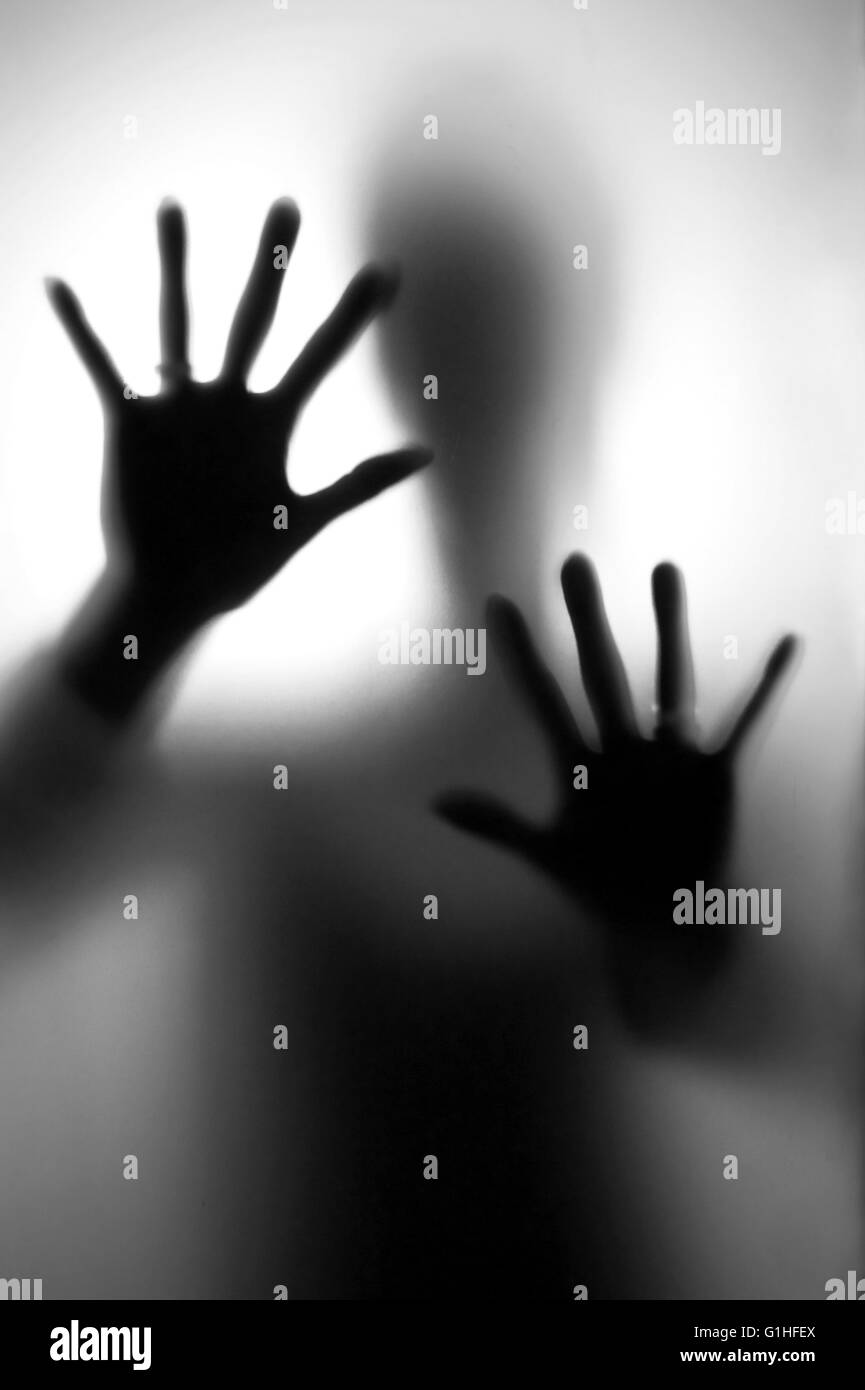 Domestic Violence Silhouette Black And White Stock Photos & Images - Alamy