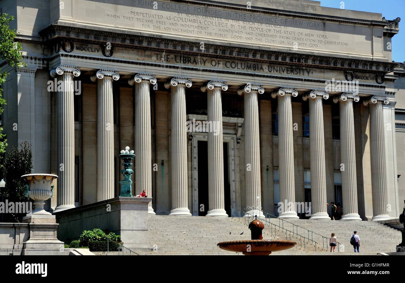New York City The Library of Columbia University with its distinctive
