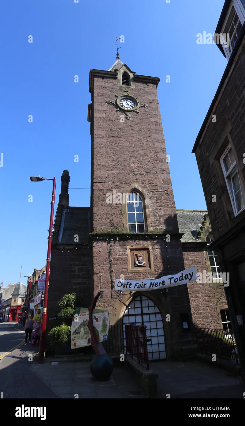 Old town hall Crieff Scotland  April 2015 Stock Photo