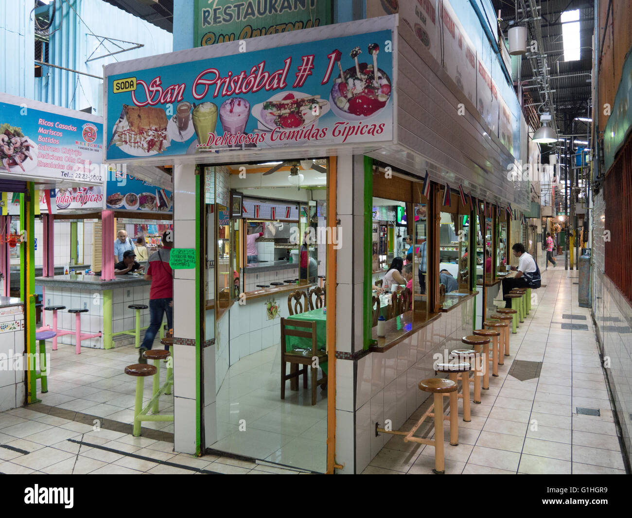 A soda at Mercado Central in San Jose, Costa Rica Stock Photo Alamy