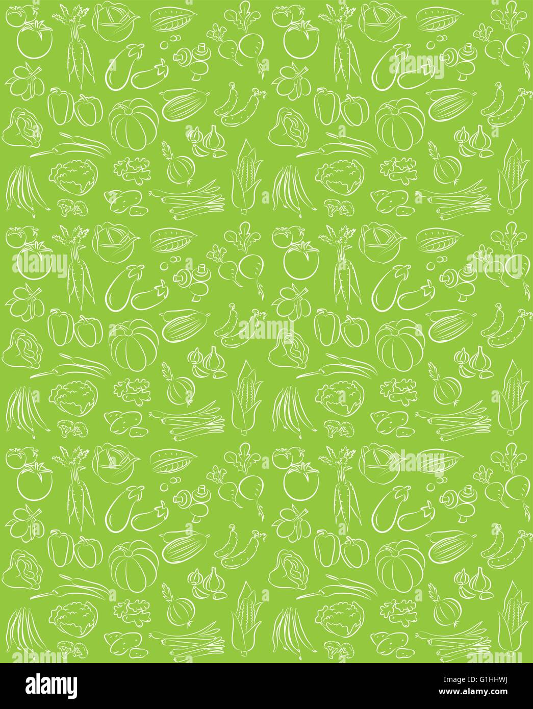 vector pattern of seamless background with vegetables Stock Vector ...