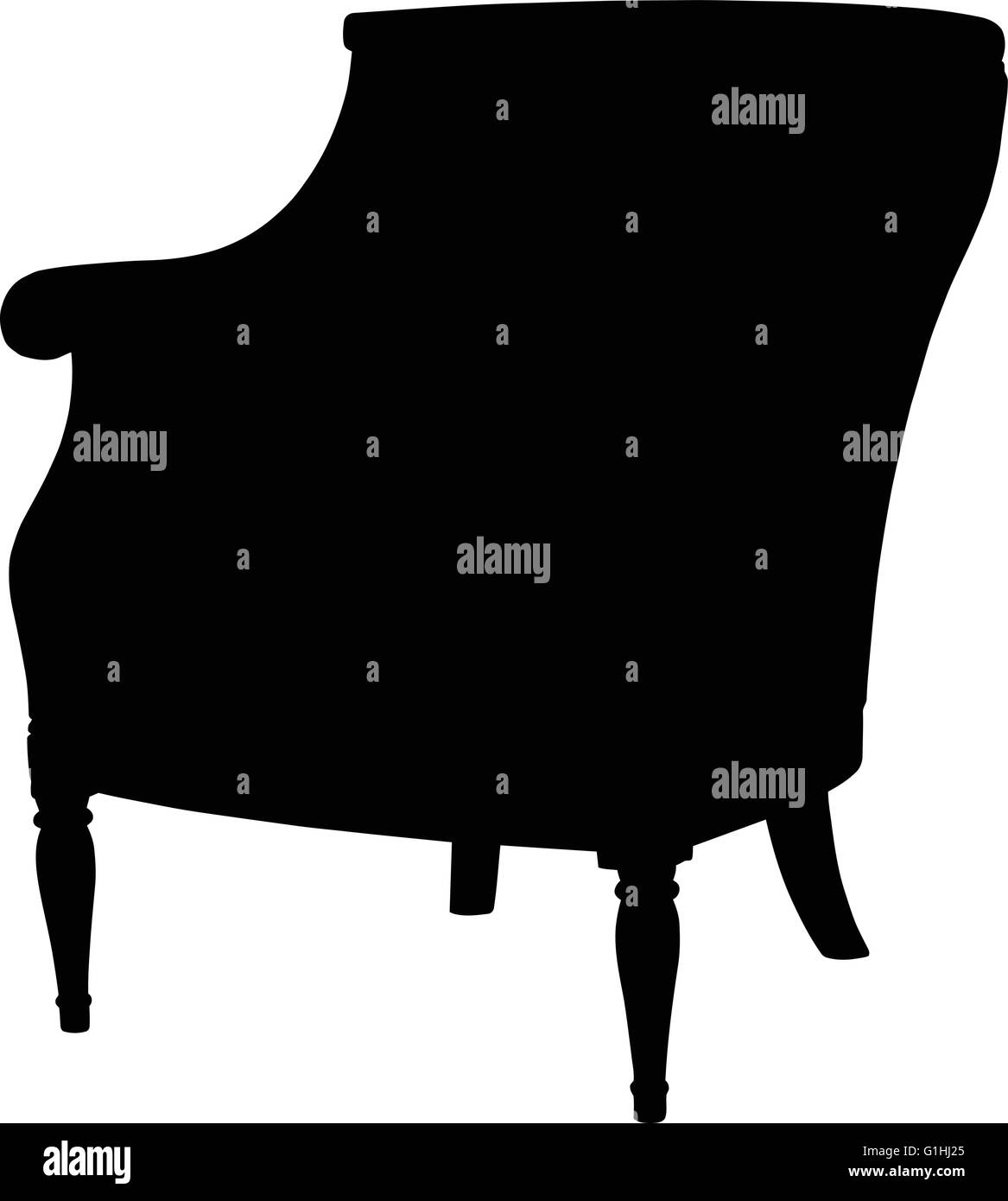 Silhouette of classic chair Stock Vector Image & Art - Alamy