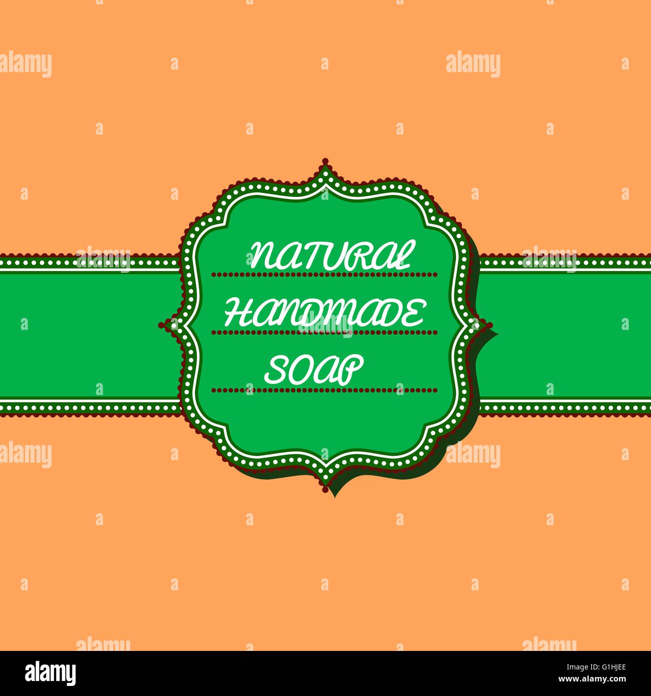 Label for soap pack. Ribbon for soap pack Stock Vector Image & Art Alamy