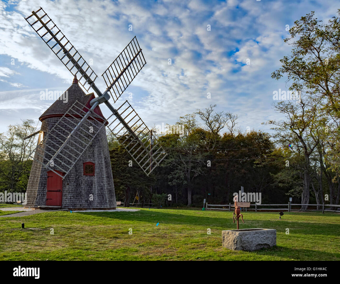 Eastham Windmill Cape Cod Massachusetts, oldest Cape Cod windmill originally built in Plymouth