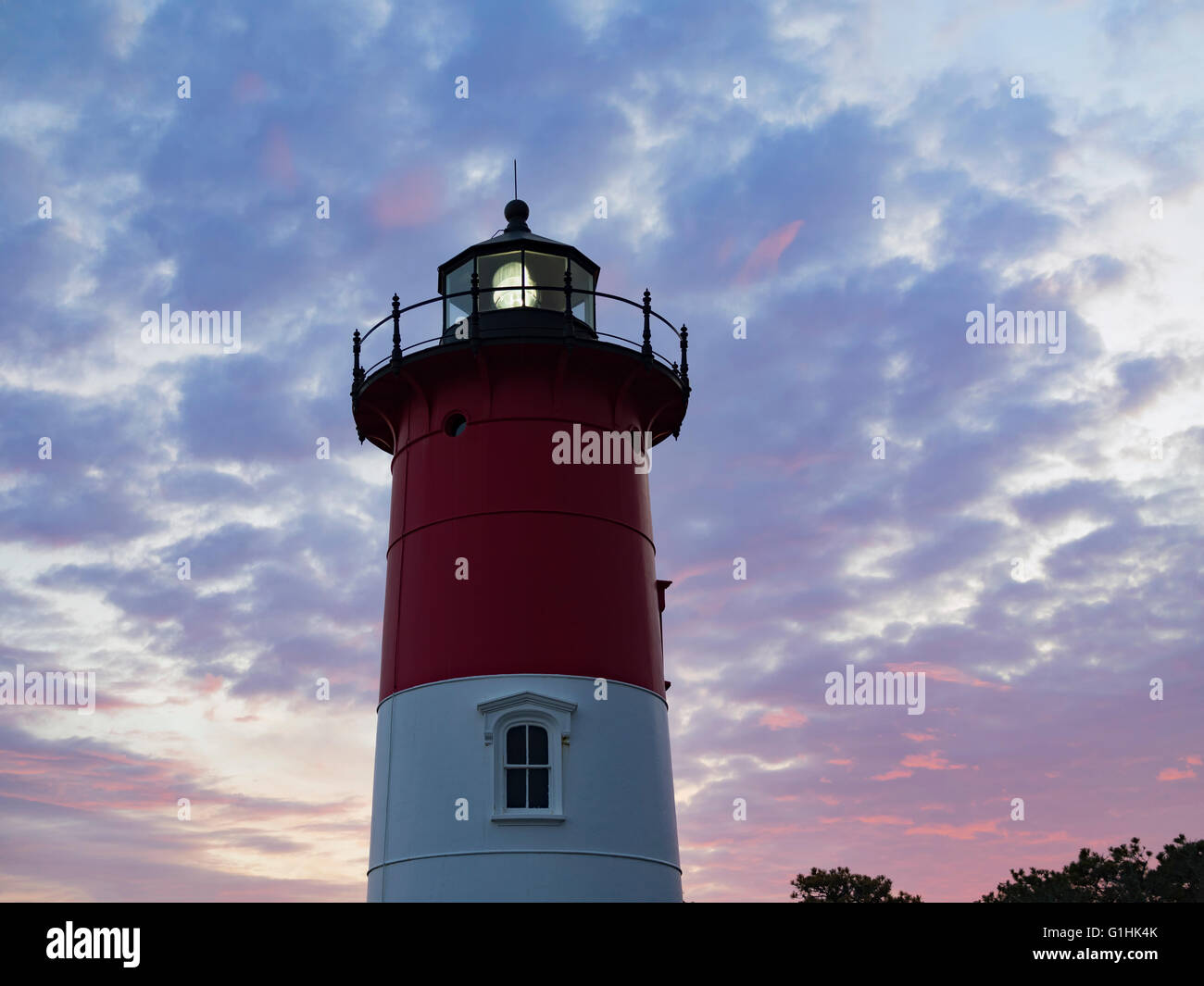Nauset Light, a landmark red and white lighthouse at Nauset Light Beach ...