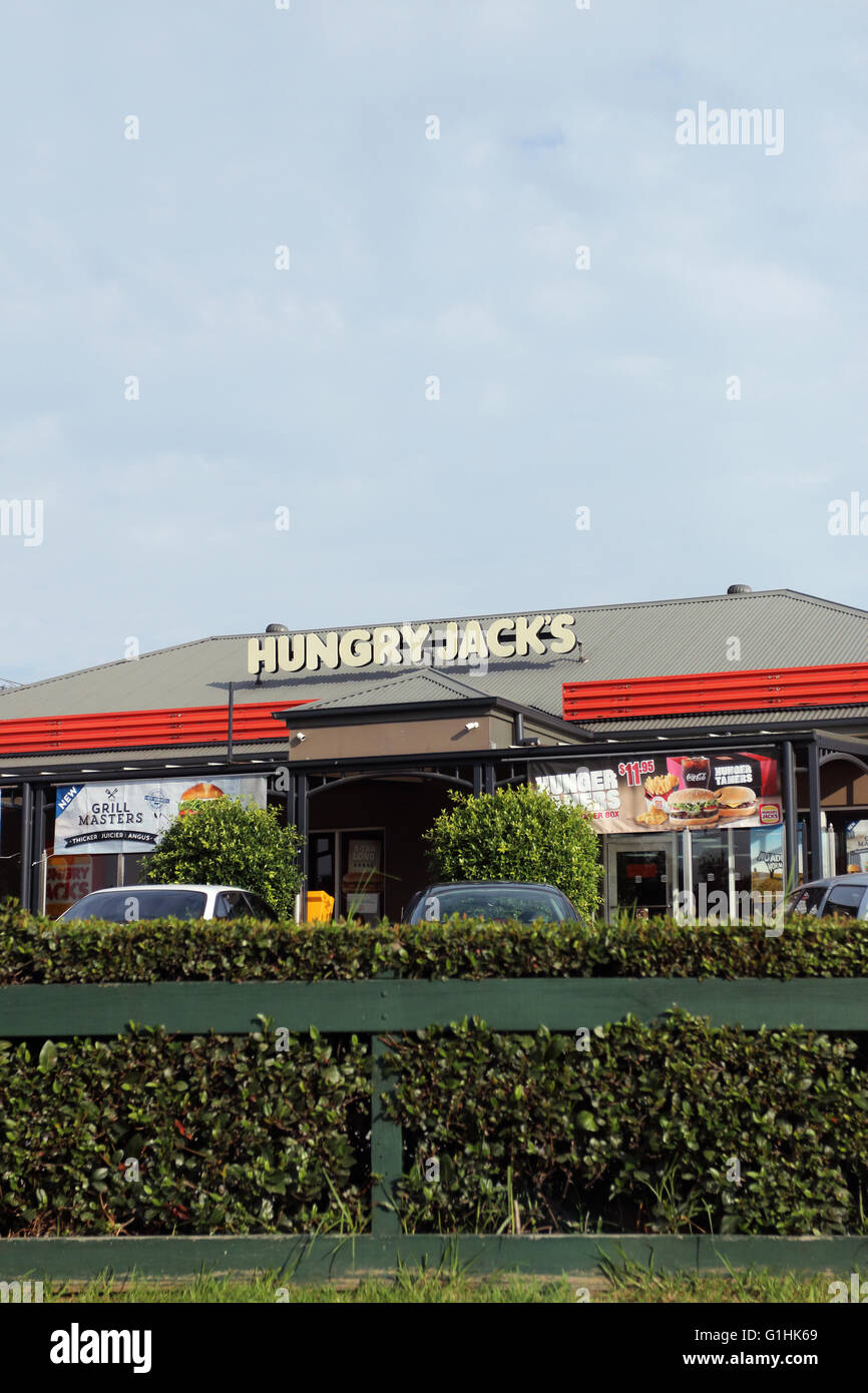 Hungry Jack's Burger King Australian fast food chain meal fast food restaurant Stock Photo Alamy