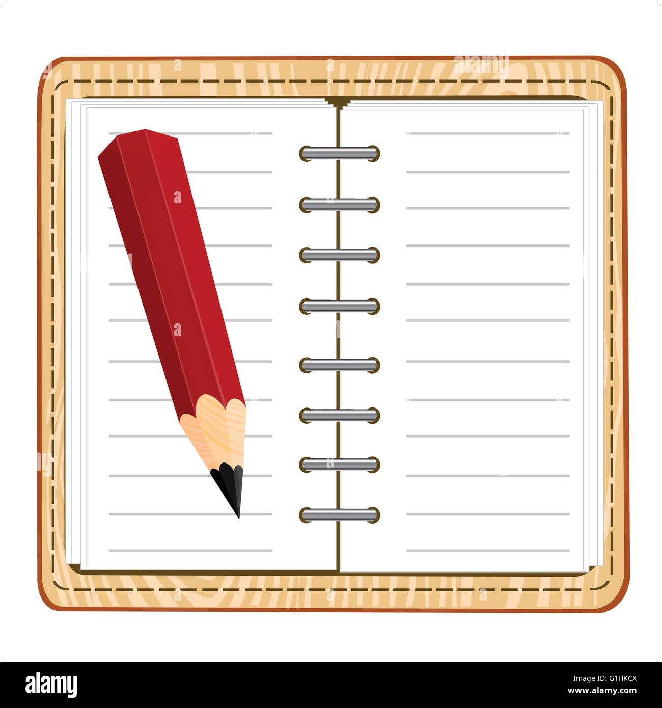 Vector clipboard and pencil icon on white Stock Vector Image & Art - Alamy